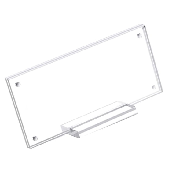 Acrylics Currency Display Frame Bill Holder, 7.28x3.46Inch Clear Paper Money Display Frame Currency Ticket Protector