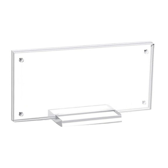 Acrylics Currency Display Frame Bill Holder, 7.28x3.46Inch Clear Paper Money Display Frame Currency Ticket Protector
