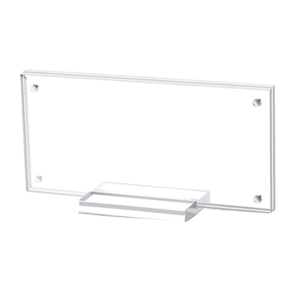 Acrylics Currency Display Frame Bill Holder, 7.28x3.46Inch Clear Paper Money Display Frame Currency Ticket Protector