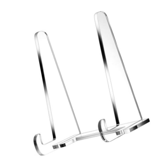 Acrylics Display Stand 5.9Inch Clear Photo Display Stand Plate Stand for Plates Frame Book Photos Artwork Poster