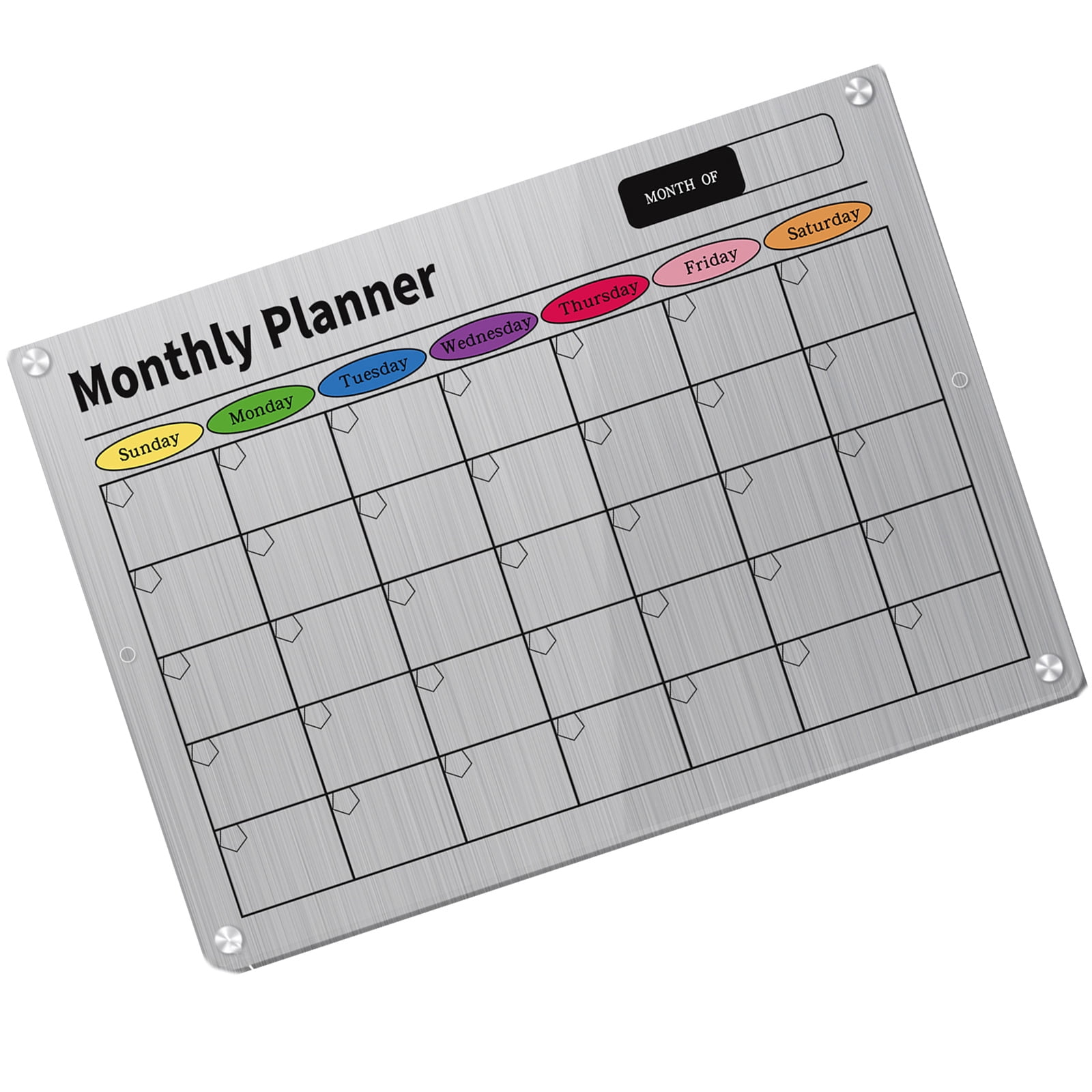Acrylics Fridge Calendar Weekly Monthly Calendar Planner Calendar Memo Board Fridge Checklist Board