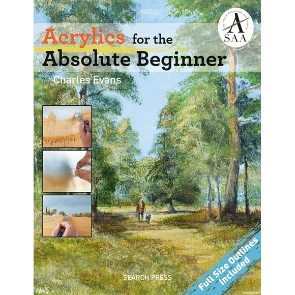 Pre-Owned Acrylics for the Absolute Beginner (Paperback) 1782213988 9781782213987