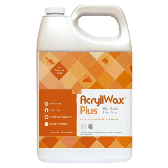 Acryliwax Plus Commercial Floor Finish, 1 Gallon