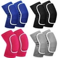 AcserGery 4 Pair Elbow Pads Volleyball Knee Pads Breathable Protective