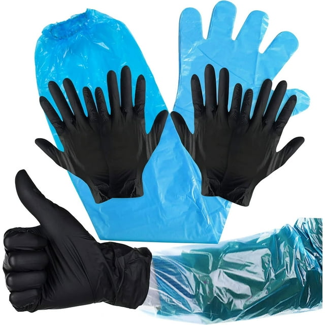 AcserGery 40 Pairs Field Dressing Gloves Disposable Cleaning Deer