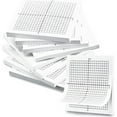 AcserGery Graph Paper Sticky Notes 400 Sheets 8 Pads of 3"x3" Lined