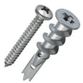 AcserGery Zinc SelfDrilling Drywall Wall Anchors and Screws 25 Metal