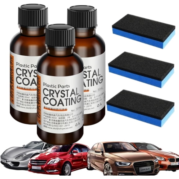 Acssart Car Plastic Plating Refurbishing Agent, Car Plastic Plating Refurbishing Agent, Crystal Coating for Car Plastic Parts, Nano Coating Agent, for DIY, Automotive