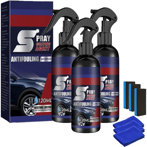 Acssart Car Polish, 2025 New Cars Repair Sprays, 3 in 1 High Protection Quick Car Coating Spray, Multi-Functional Coating Renewal Agent (3)