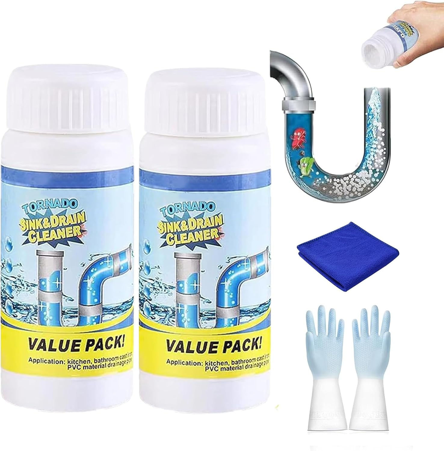 Acssart Drain Cleaner, Acssart Sink and Drain Cleaner,Powerful Sink And