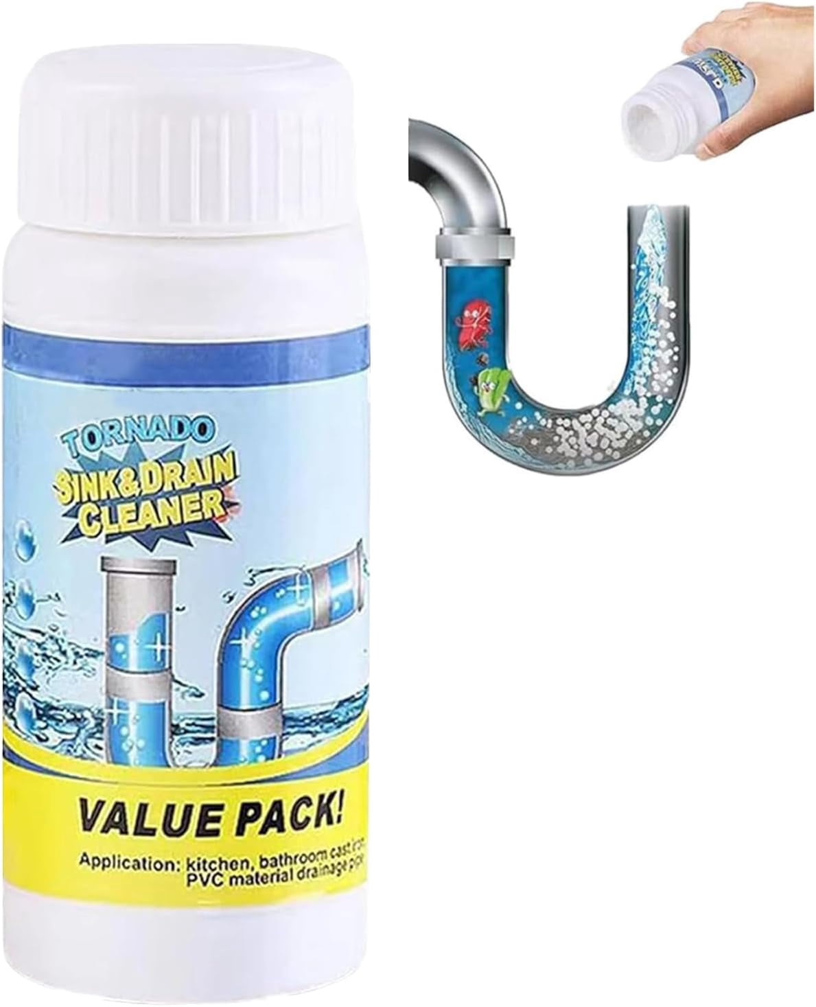 Acssart Drain Cleaner, Acssart Sink and Drain Cleaner,Powerful Sink And ...