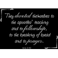 thumbnail image 1 of Act 2:42 - They devoted themselves to the apostlesâ¦ Vinyl Decal Sticker Quote - Small - White, 1 of 3