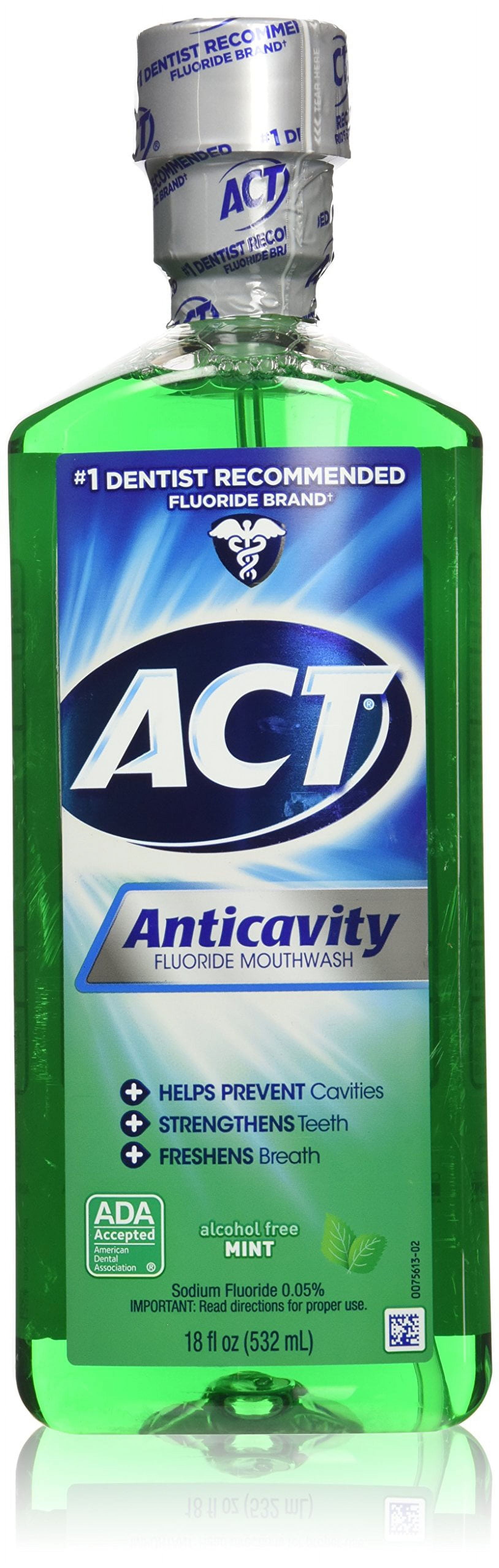 Act Anticavity Fluoride Mouthwash STF9Mint 18 fl oz (Pack of 3)(Packaging May Vary)