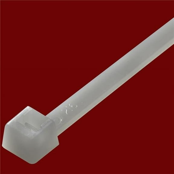 Act Fastening Solution ACAL-11-50-MH-9-C 11 in. 50 lbs Mounting Hole Cable Tie, Natural & White - 100 per Bag