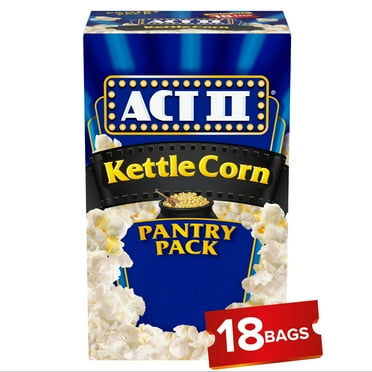 Act II Kettle Corn Microwave Popcorn, 2.75 oz., 18-Count Bags