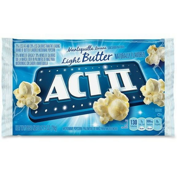 Act II Microwave Popcorn Bulk Box - Microwavable - Light Butter - 2.75 oz - 36 / Carton | Bundle of 10 Cartons