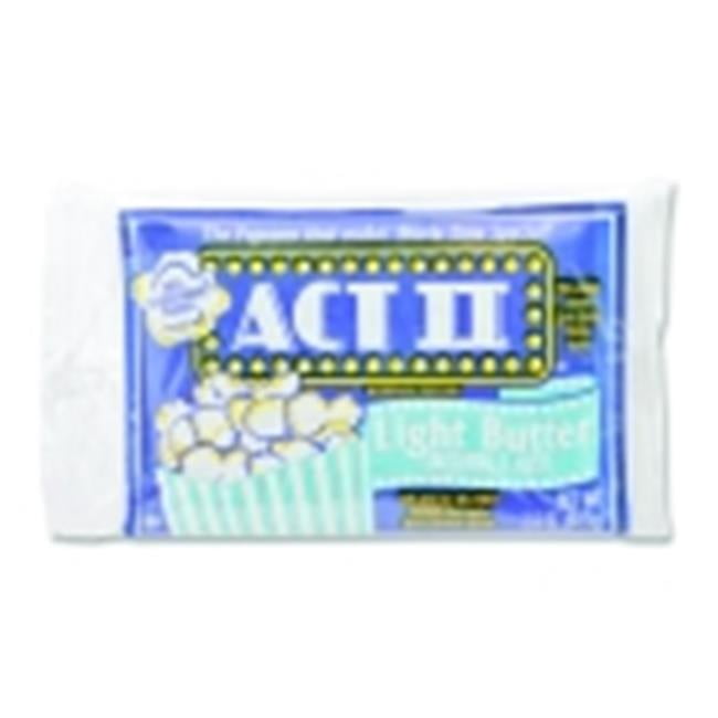 Act II® Microwave Popcorn, Light Butter, 2.75 Oz Bag, 36/carton