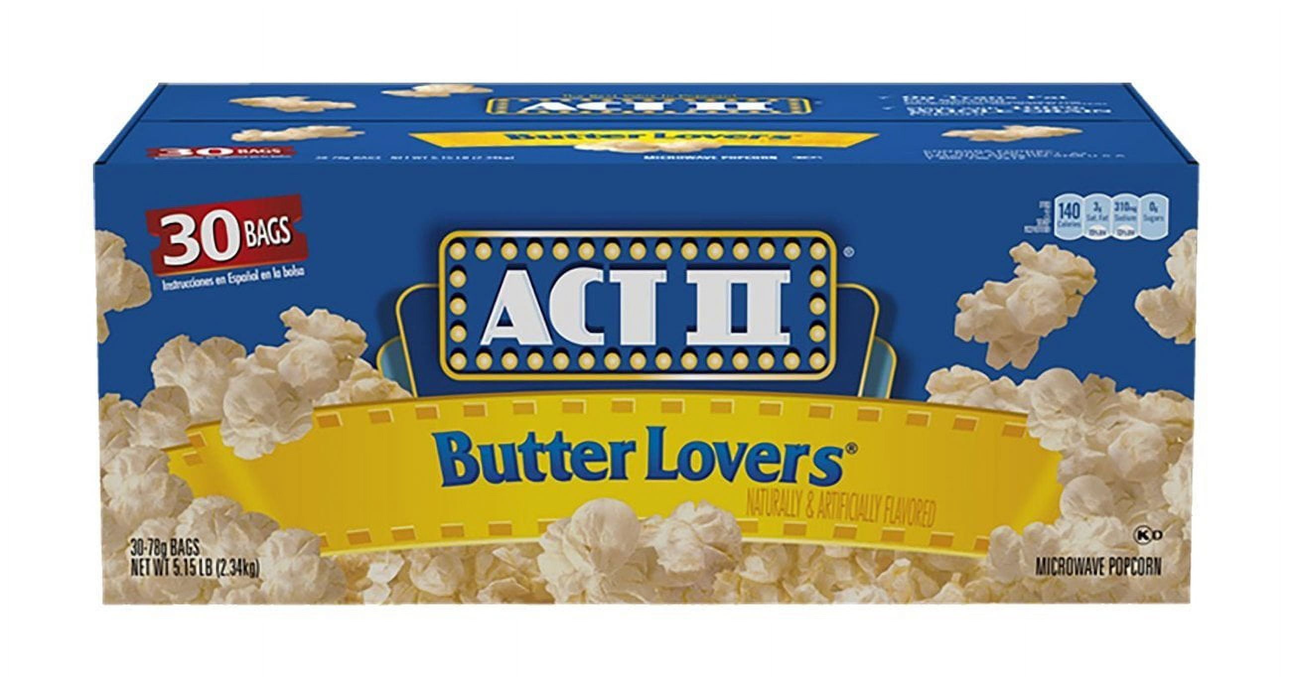 Product of Act II Butter Lovers Popcorn 30 Ct.