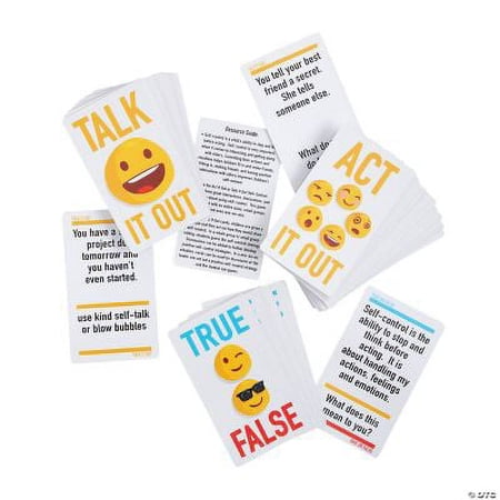 Act It Out Coping Skills Game, Classroom, Educational, 40 Pieces
