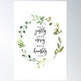 thumbnail image 1 of Act Justly Love Mercy Walk Humbly Poster Wall Art, Modern Wall Decor For Living Room Bedroom, 12x18 UNFRAMED, 1 of 3