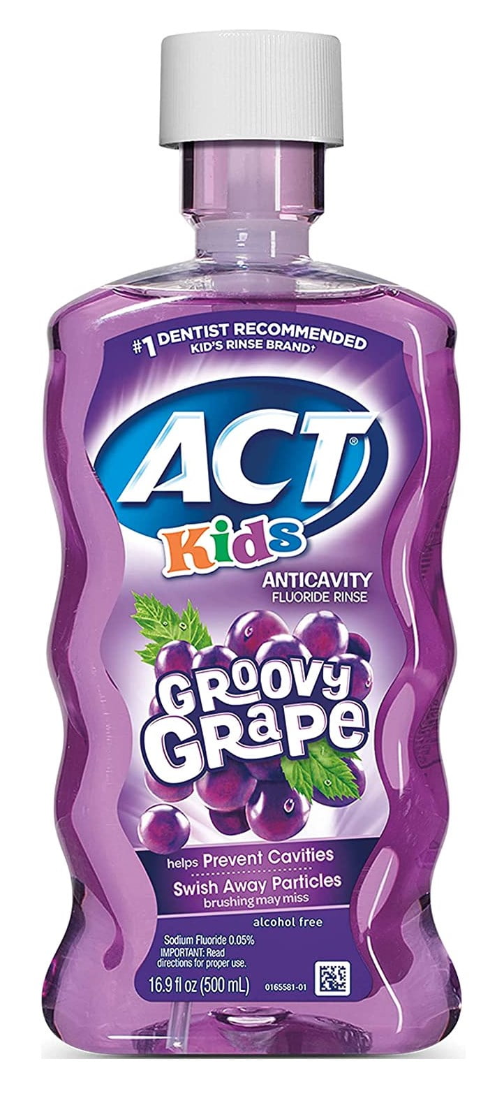 Act Kids Fluoride Rinse Groovy Grape 16.9oz (Pack of 3)