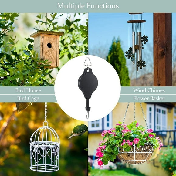 Bird Feeder Pulley System