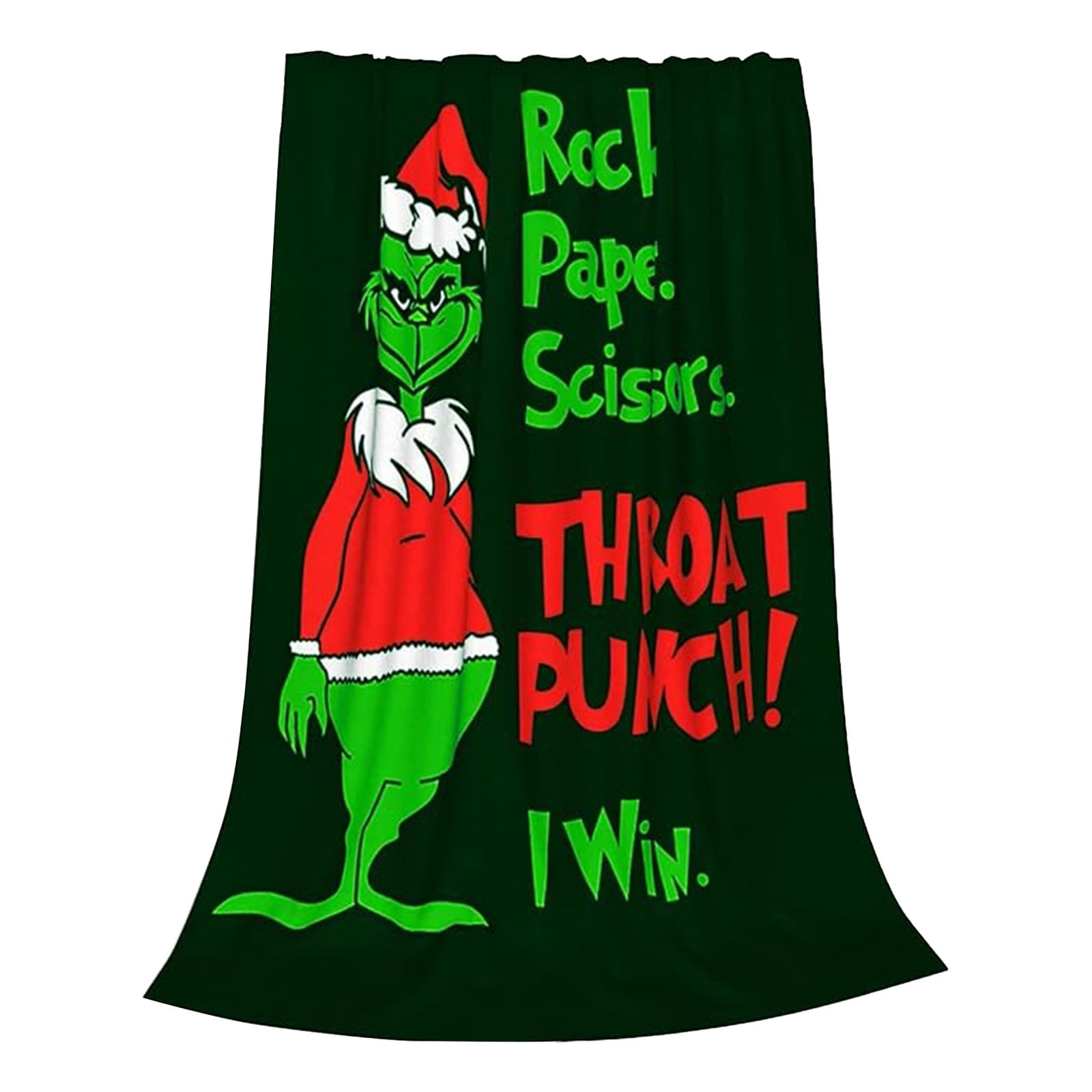 Act Now! Gomind Christmas Gr1nch Throw Blanket Holiday Christmas Fleece
