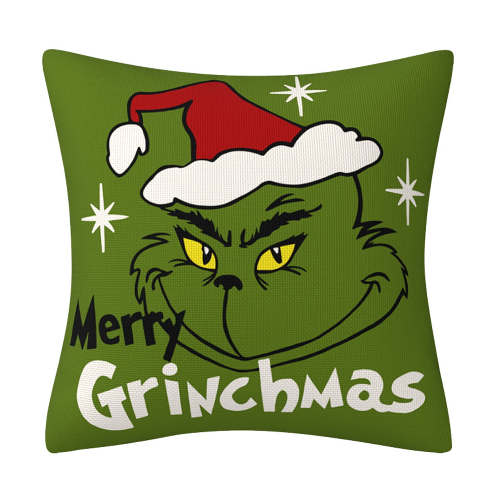 Act Now! Gomind Christmas Grinch Pillowcase18x18 Inch Pillow Case, Cushion Cover, Green Monsters