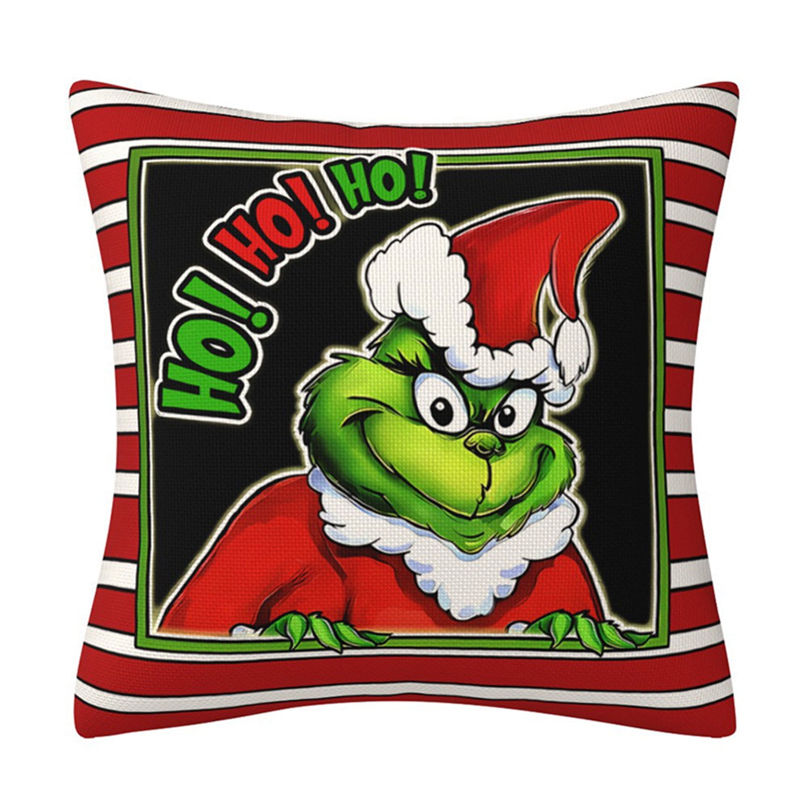 Act Now! Gomind Christmas Grinch Pillowcase18x18 Inch Pillow Case, Cushion Cover, Green Monsters