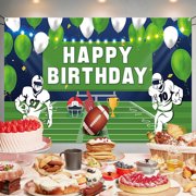 Act Now! Gomind Football Birthday Party Backdrop Football Birthday Banner Super Football Bowl Game Day Sports Fan Supplies Football Themed Boy Birthday Party Decorations Photo Booth Props