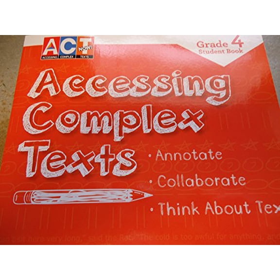 Pre-Owned Act Now Grade 4 Student Book Accessing Complex Texts Paperback