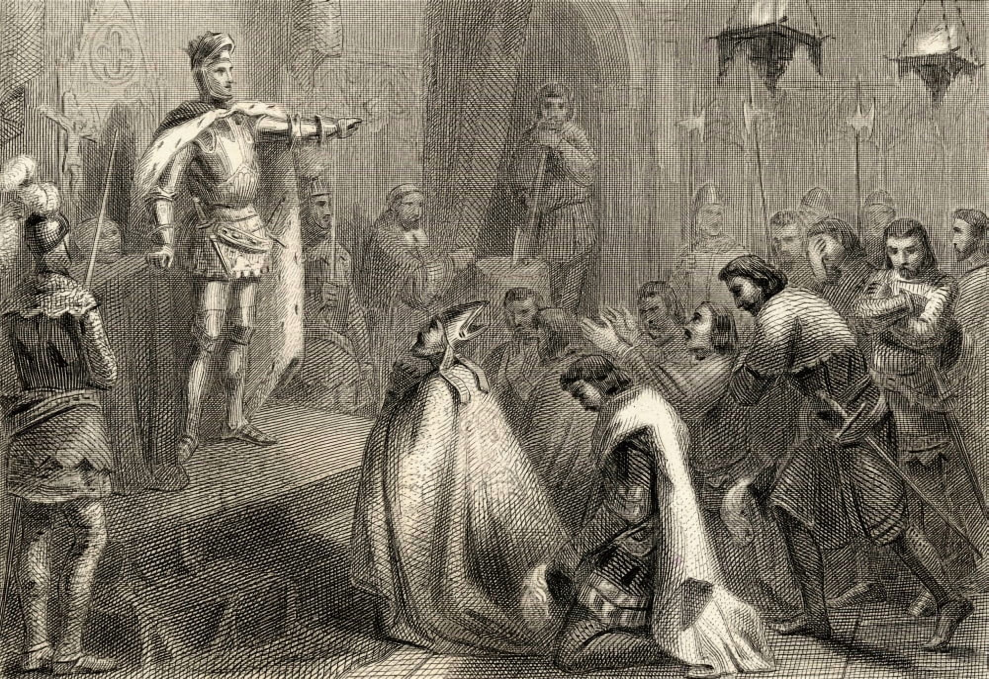 Act Of Justice Of Don Enrique Iii El Doliente 1379-1406 English Henry Iii The Sufferer Canvas Art - Ken Welsh Design Pics (18 x 12)