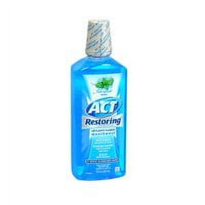 Act Restoring Anticavity Flouride Mouthwash Cool Splash Mint 18 oz (Pack of 3)
