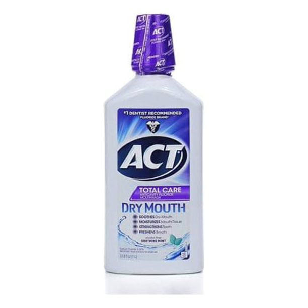 Act Total Care Anticavity Fluoride Mouthwash Dry Mouth Soothing Mint 33