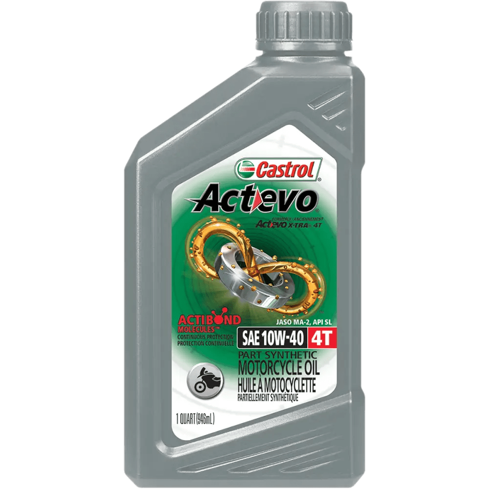 Act>evo 4T 10W-40 Part Synthetic Motorcycle Oil, 1 Quart, Case of 6