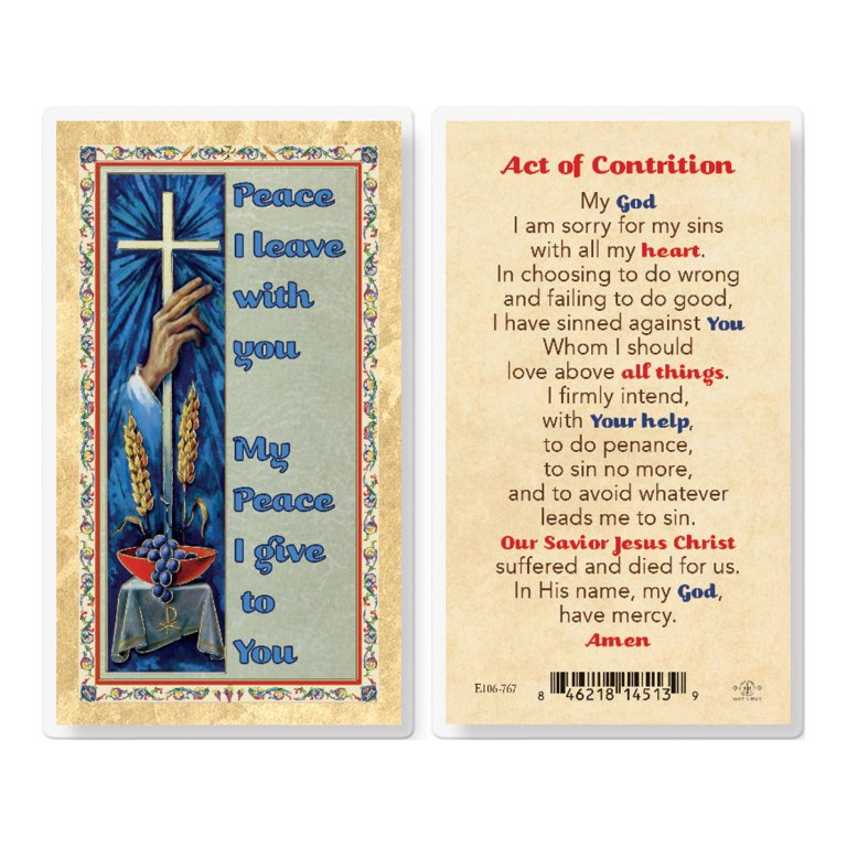 Act of Contrition Gold-Stamped Laminated Catholic Prayer Holy Card with Prayer on Back, Pack of 25 - Walmart.com act-of-contrition-gold-stamped-laminated-catholic-prayer-holy-card-with-prayer-on-back-pack-of-25-walmart-com