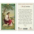 Act of Contrition The Good Shepherd. Laminated 2Sided Holy Card (3