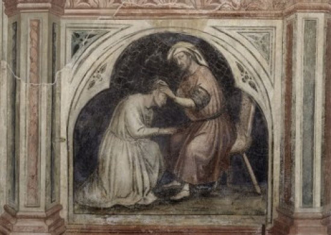 Act of Forgiveness Artist Uknown (Italian) Palazzo Della Ragione Padua Canvas Art - (18 x 24)
