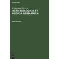 thumbnail image 1 of Acta Biologica et Medica Germanica (Hardcover), 1 of 1