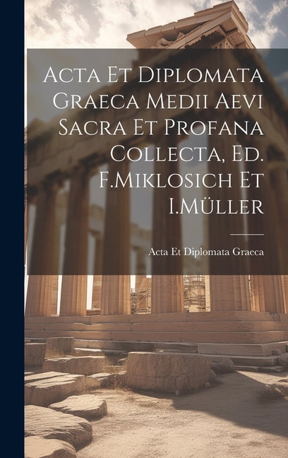 Acta Et Diplomata Graeca Medii Aevi Sacra Et Profana Collecta, Ed. F