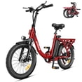 thumbnail image 1 of Actbest 20" Foldable Electric Bike for Adults, 500W Motor, 48V 10.4Ah Removable Battery, 7 Speed, Front Suspension,Fat Tire Folding Ebike, 1 of 7