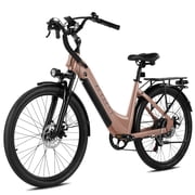 Actbest 26" Electric Bike for Adults, 500Wh Removable Battery, 3 Riding Modes, 500W motor , 48V 10.4Ah, Front Suspension, 7-Speed, Cruise Ebike for Woman, Electric Bicycles