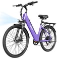 thumbnail image 1 of Actbest 26" Electric Bike for Woman, 500W Powerful Motor, 48V 7.8Ah Battery, 7-Speed, Front Suspension, LCD Display, Wide Saddle, Mountain E-Bike for Adults, 1 of 8
