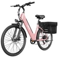 thumbnail image 1 of Actbest 26" Electric Bike for Women, 500W Powerful Motor, 48V 7.8Ah Battery, 7-Speed, Front Suspension, LCD Display, Wide Saddle, Mountain E-Bike for Adults, 1 of 8