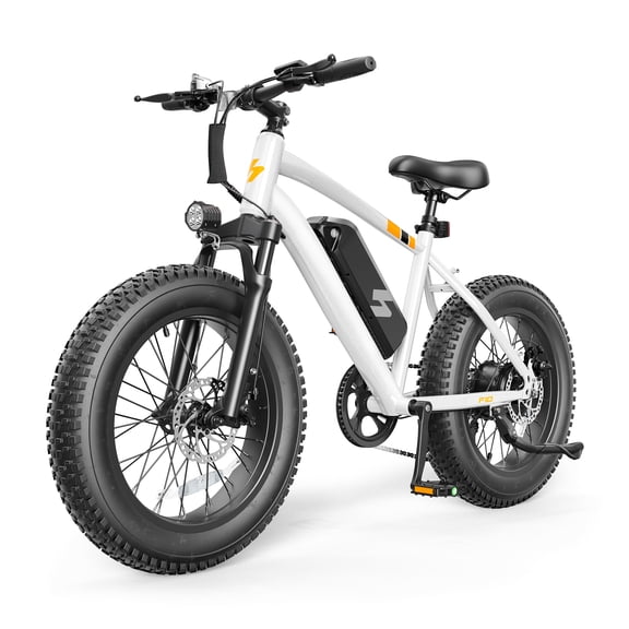Actbest 26" Electric Fat Tire Bike for Adults, 1500W Peak 28 MPH, 48V 10.4Ah Battery, 20x4.0", 7 Speed, E-Mountain Bike for Man Teen