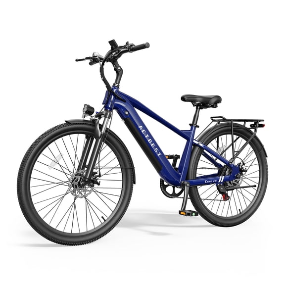 Actbest Core 2.0 Plus 27.5" Electric Bike for Adults, 700W Motor, 500Wh Removable Battery, Torque Sensor Cruiser Ebike, Front Suspension,Lightweight Ebike, 7-Speed Electric Bicycles