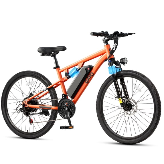 Actbest 27.5" Mountain Ebike for Man Teens, 21-Speed, 1200W Peak, 48V 10.4Ah, Full Suspension, 4h fast charging, Long Range, Electric Bike for Adults