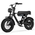 thumbnail image 1 of Actbest Blaze Retro Electric Bike for Adults, 16"x4.0 Fat Tire Vintage E‑Bicycle, 500W Hub Motor 28MPH（Peak 1500W）, 48V 13Ah Removable Battery, Dual Shock Absorption,Black & Gray, 1 of 7