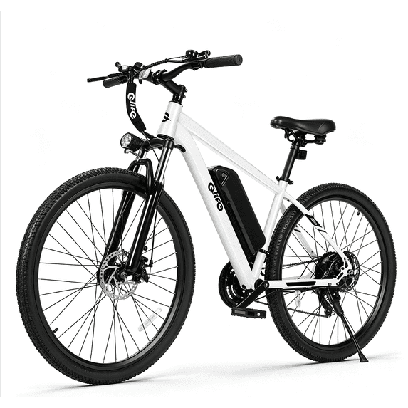 Qlife Racer Electric Bike for Adults, 26" Tires, 21-Speed, Up to 40 Miles with 350W Motor,48V 7.8Ah Removable Battery, Mountain Lightweight Ebike