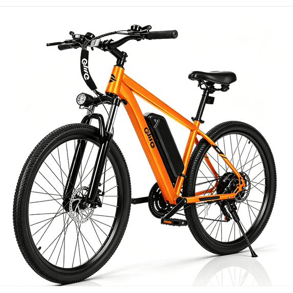Qlife Racer Electric Bike for Adults, 26" Tires, 21-Speed, Up to 40 Miles with 350W Motor,48V 7.8Ah Removable Battery, Mountain Lightweight Ebike